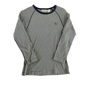 Polo Jeans Co Ralph Lauren Striped Long Sleeve Raglan Shirt RL Flag M VTG Y2K